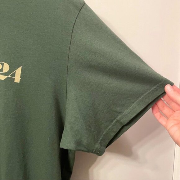 A24 Film Studio Hunter Green Logo Graphic Tee Short Sleeve Shirt Large Cotton - Picture 6 of 16